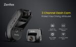 ZENFOX T3 ( Pack 3 canaux avant/habitacle IR + arrière avec Wifi & GPS Intégrés ) – Image 2